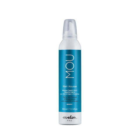 Evelon Pro MOU Hair Mousse Curly do włosów kręconych 300ml Evelon Pro MOU Hair Mousse Curly do włosów kręconych 300ml